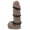 Rude Rider Pack de 3 mini cockrings souples noirs